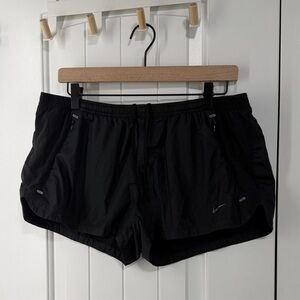 Nike Black Running Shorts with Zip Pockets